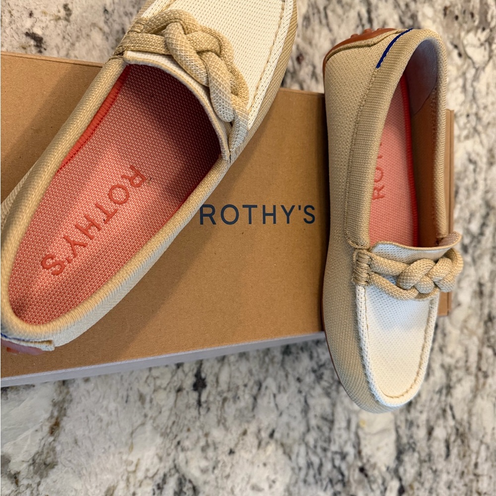 Rothy's Cappuchino Women's Loafers - The Braid Driver NWT